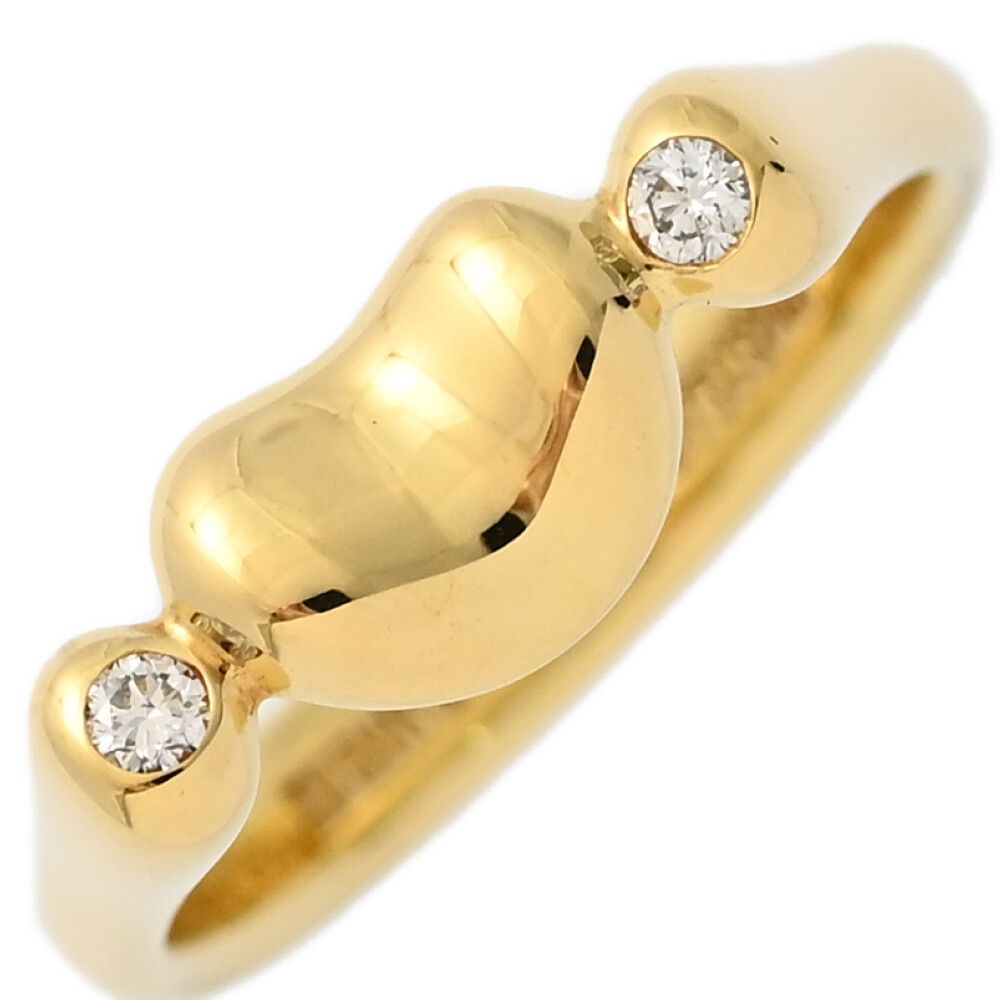 TIFFANY＆Co. ティファニー ビーン|ビーンズ 2P･ダイヤモンドリング･指輪|K18YG|750-4.4g|9号| 49|イエローゴールド ♀ S レディース 590005