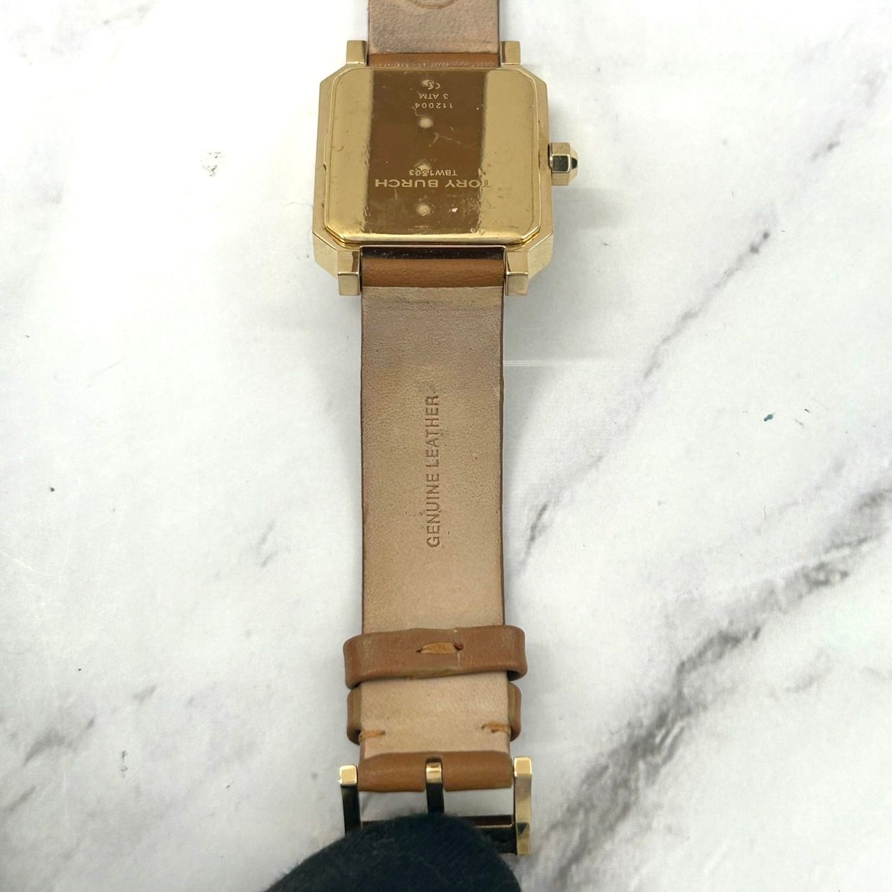 TORY BURCH ゴールド腕時計(クォーツ)　電池交換済 電池交換済/箱付】トリーバーチ TORY BURCH 腕時計 レディース