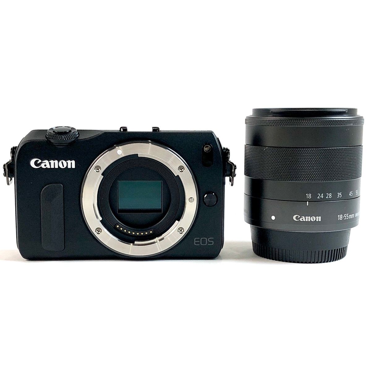 キヤノン Canon EOS M EF-M 18-55 IS STM レンズキット ブラック デジタル ミラーレス 一眼カメラ
