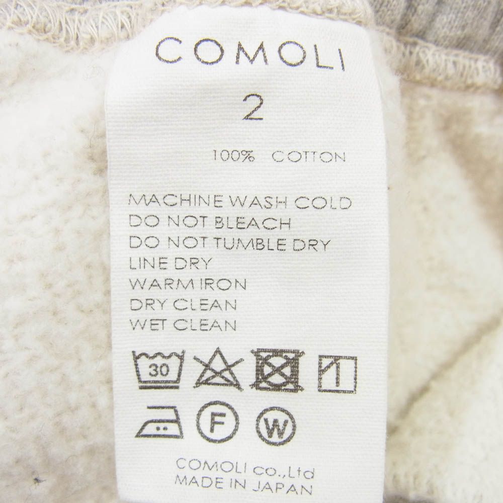 COMOLI コモリ 23AW Y03-05003 コットン 裏毛 パンツ スウェット 