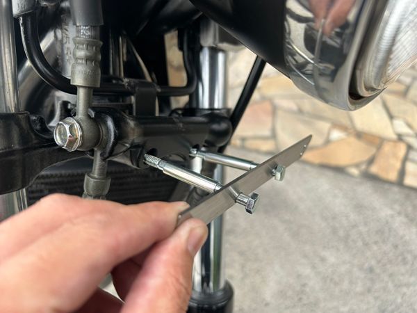 ゼファー400/χ/750 カワサキ純正 三又エンブレム 取付セット フォーク