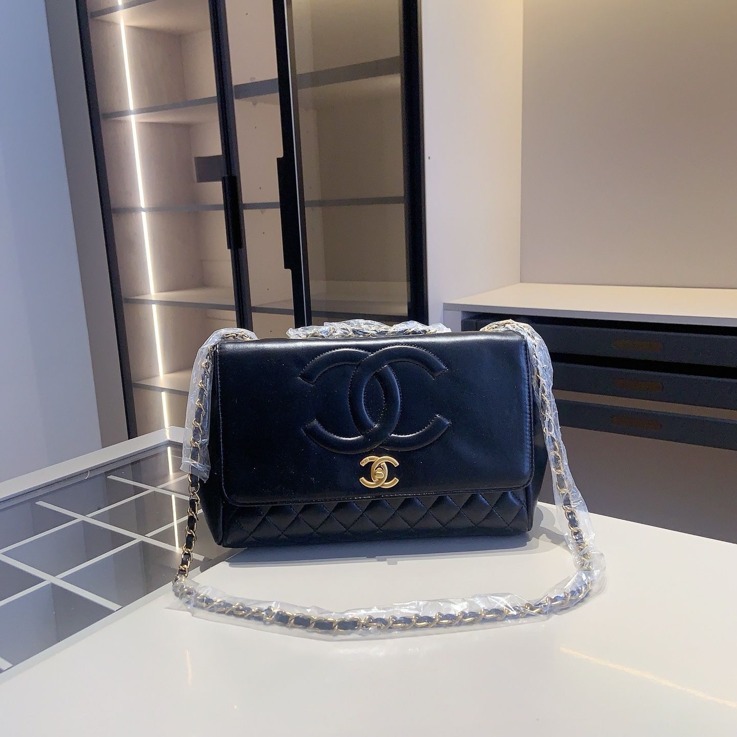 新品未使用CHANEL VIP限定ノベルティ ブラック キルティングポーチ