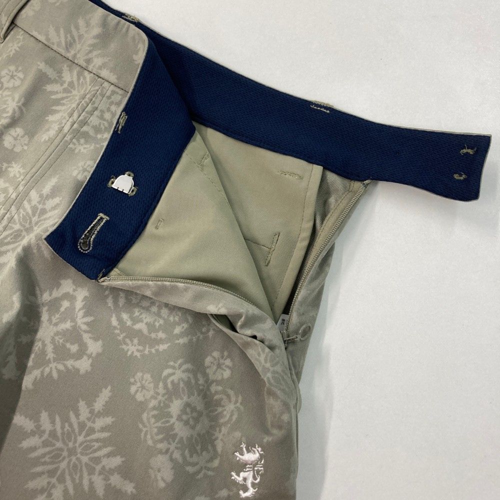 サイズ：S ADMIRAL アドミラル キュロットパンツ 総柄 カーキ系