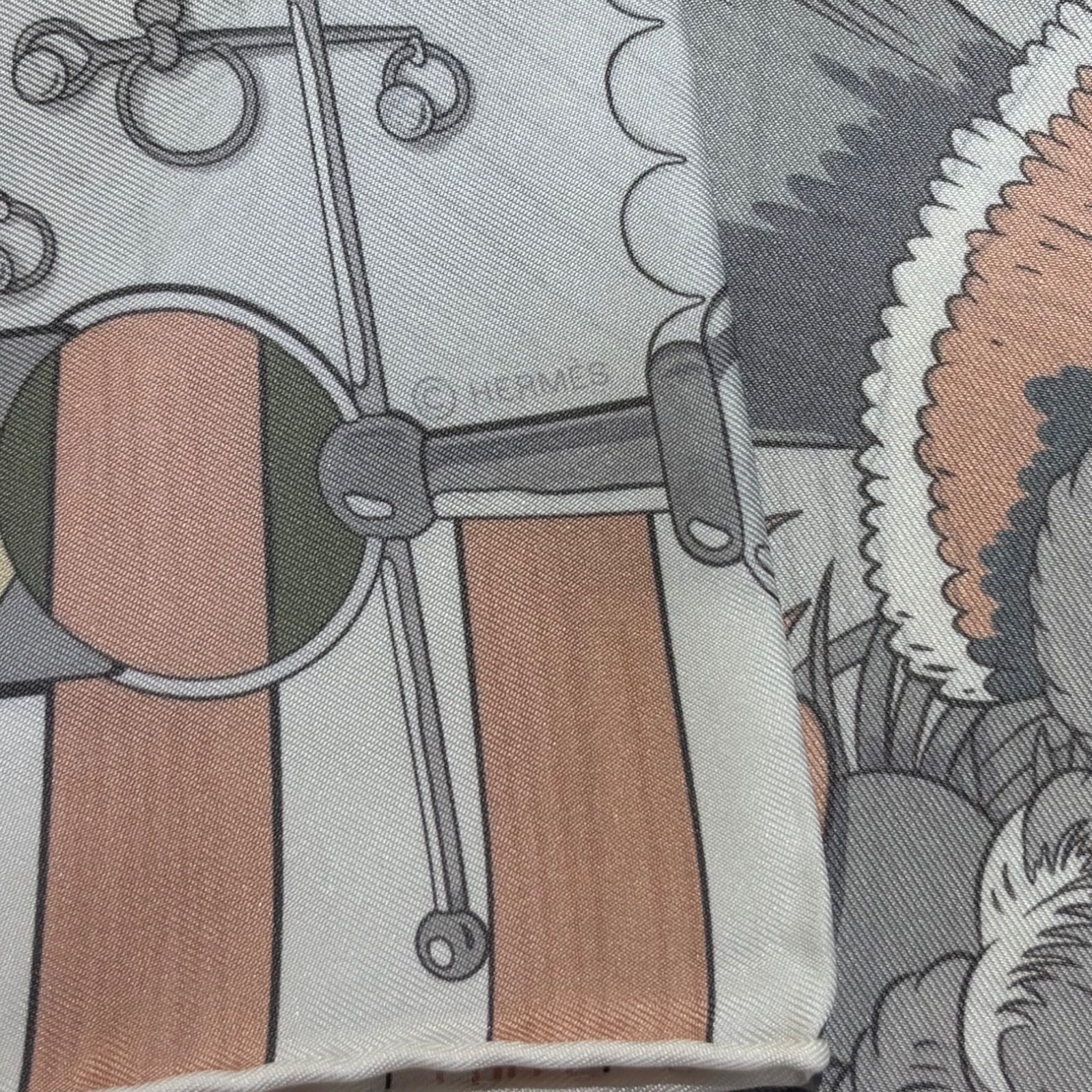 未使用品◎HERMESエルメス カレ90/ポニー ピット ストップ