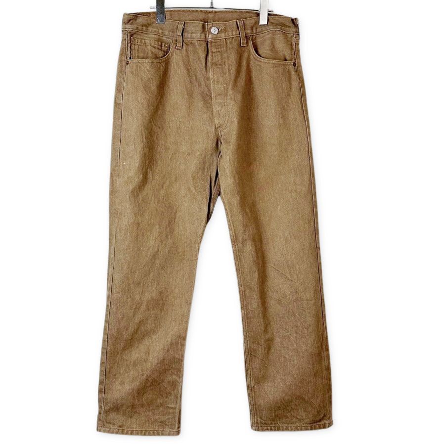 極美品 リーバイス501XX デニムパンツ ジーンズ W30 ブラウン Rタブ Levi'sリーバイス501XXデニムパンツカラーデニム茶色ブラウン赤