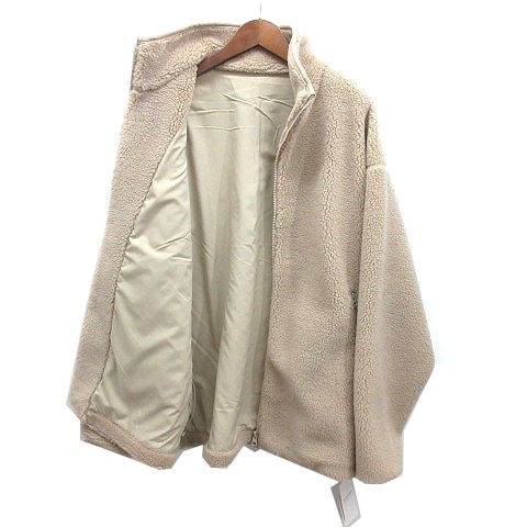 スピック&スパン Spick&Span バックロゴ ボア ブルゾン ジップアップ