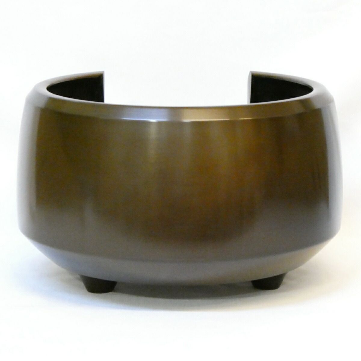 九月の特売品】 鋳師 藤井宗喜作 唐銅 面取風炉 尺一 茶道具