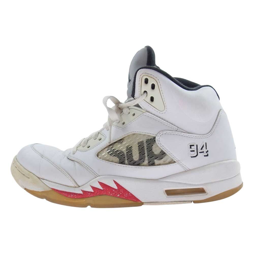 Supreme シュプリーム スニーカー 824371-101 Nike Air Jordan 5 Retro 