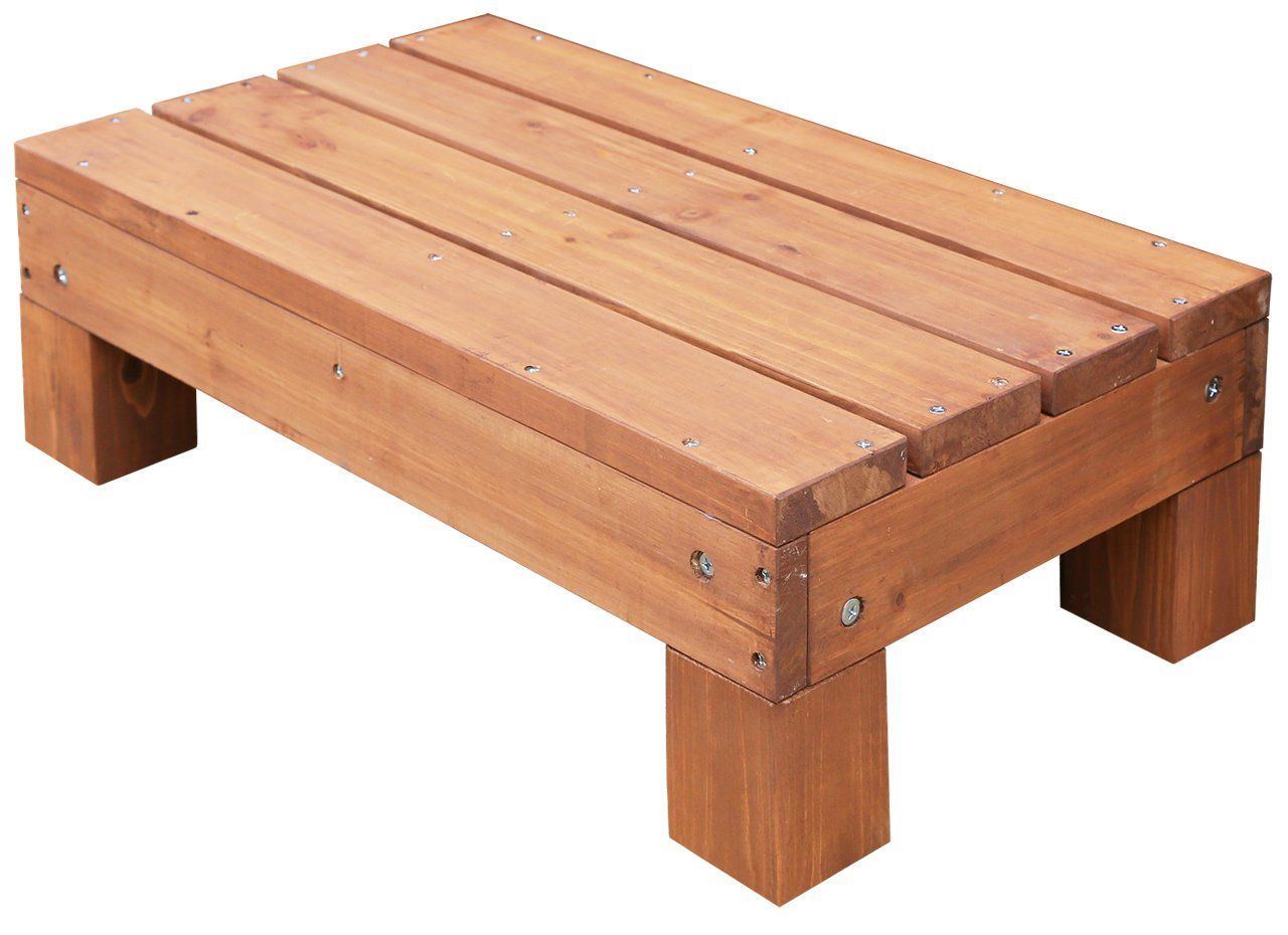 未使用♦️便利な多様性 ウッドデッキ♦️ブラウン♦️縁側 テーブル♦️複数有り♦️送料込 kanademono(かなでもの) - kokoelma -ココエルマ- 雑貨・中古家具