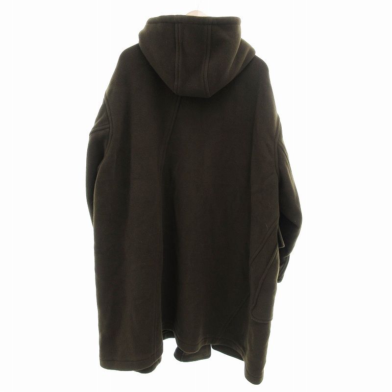 極上 グローバーオール ダッフルコート 黒L-XL ヘリンボーン インバー