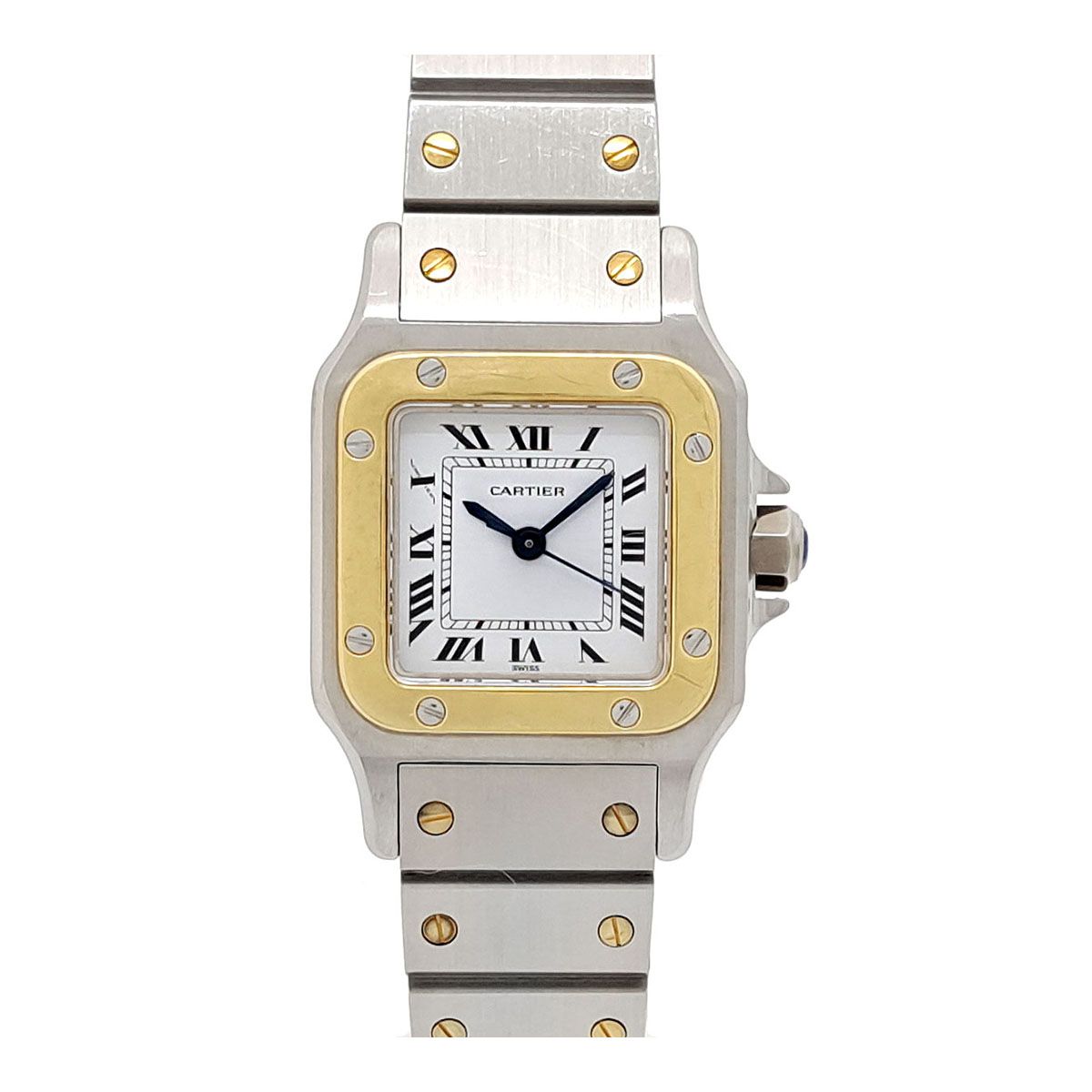 カルティエ サントスガルベ SM Overhauled Non-Polish AC14.30gr 自動  