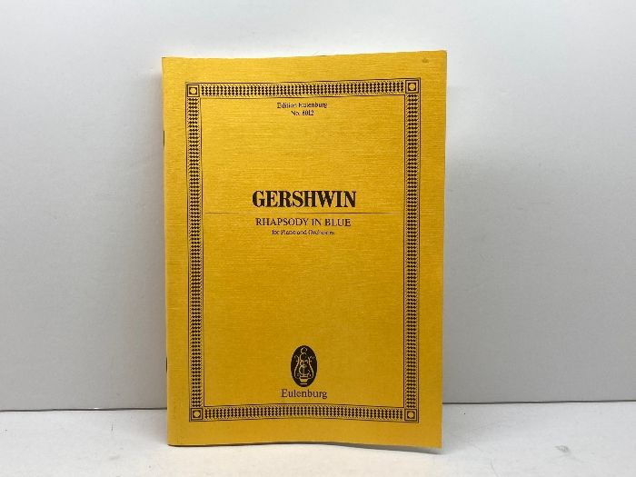 Rhapsody in Blue Pf/orch*not Ou Schott ＆ Co Ltd Gershwin, George