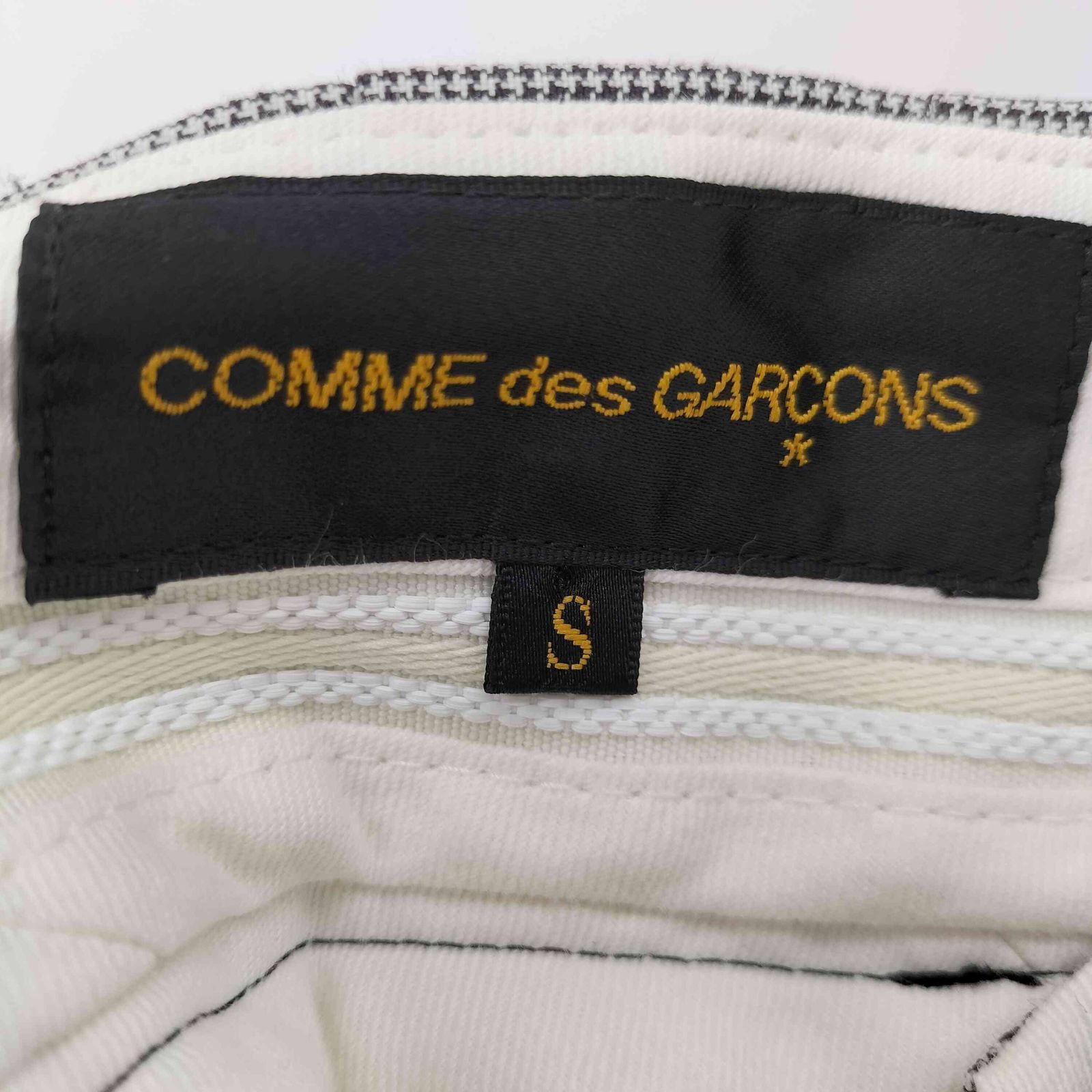 コムデギャルソン COMME des GARCONS 17SS 千鳥格子柄 ウールワイド 