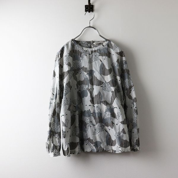 【美品】ミナペルホネン　singing merrily ブラウス　36 美品】ミナペルホネン singing merrily ブラウス 36 美品】ミナ