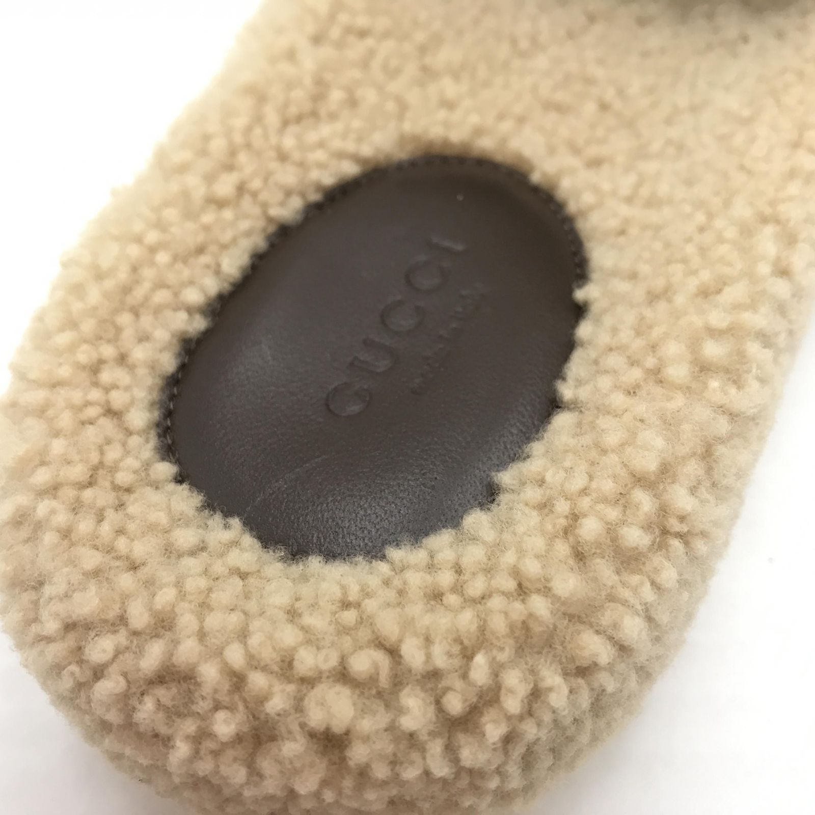 GUCCI × THE NORTH FACE サンダル ムートン ベージュ 表記サイズ38 箱 