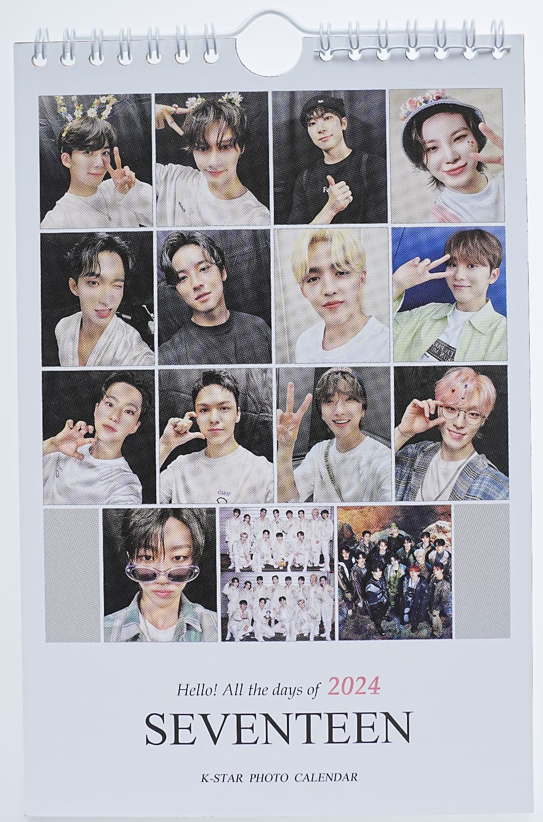 SEVENTEEN セブチ グッズ ミニ 壁掛け カレンダー 2024年 写真集