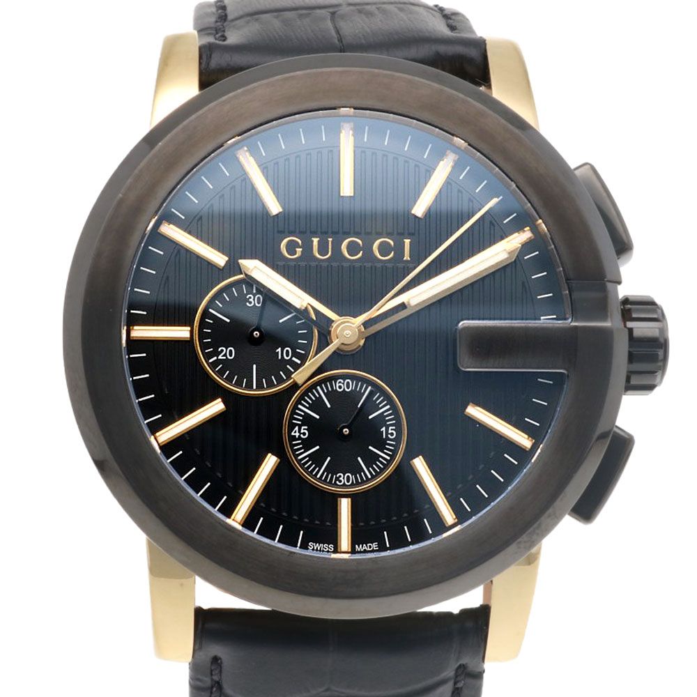 グッチ Gクロノ 腕時計 時計 ステンレススチール 101.2 YB101203 クオーツ メンズ 1年保証 GUCCI グッチ