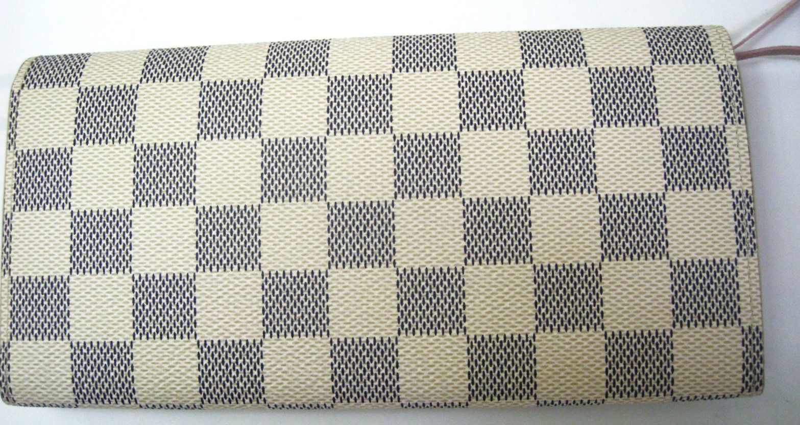 ほぼ未使用 ルイヴィトン ダミエ アズール ポルトフォイユ エミリー  