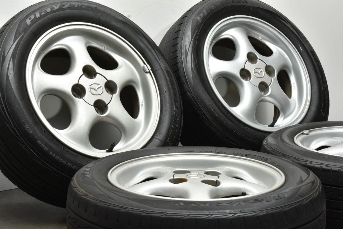 送料込24年ナンカンCORSAFA185/60R14マツダNBロードスター純正 送料無料】マツダ NB ロードスター 純正 14in 6J+25 PCD100 ENKEI製