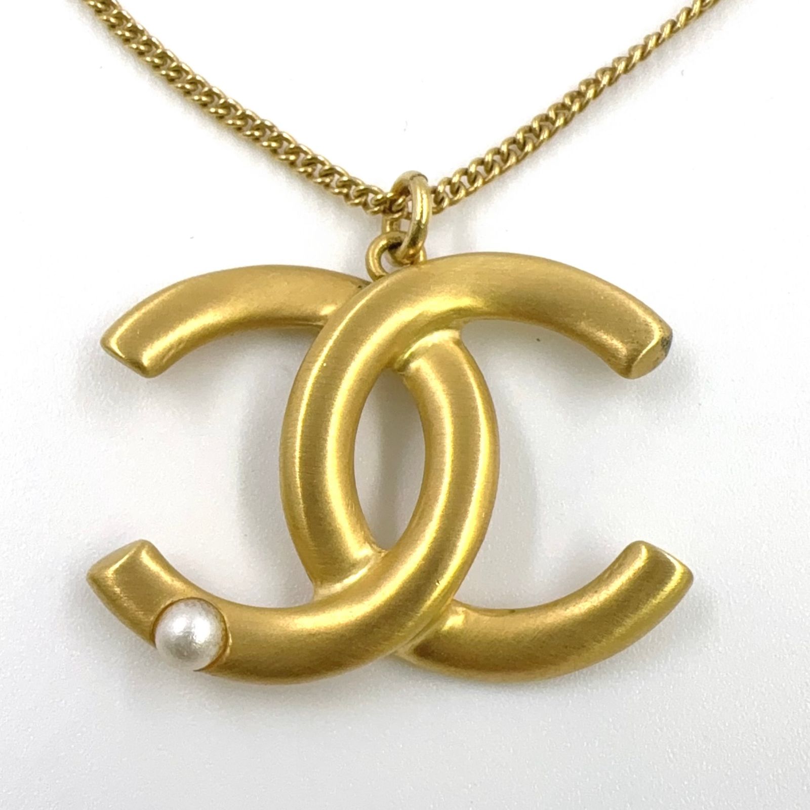 極美品パール ゴールド ネックレス ココマーク CHANEL - シャネル CHANEL ココマーク ネックレス シルバー