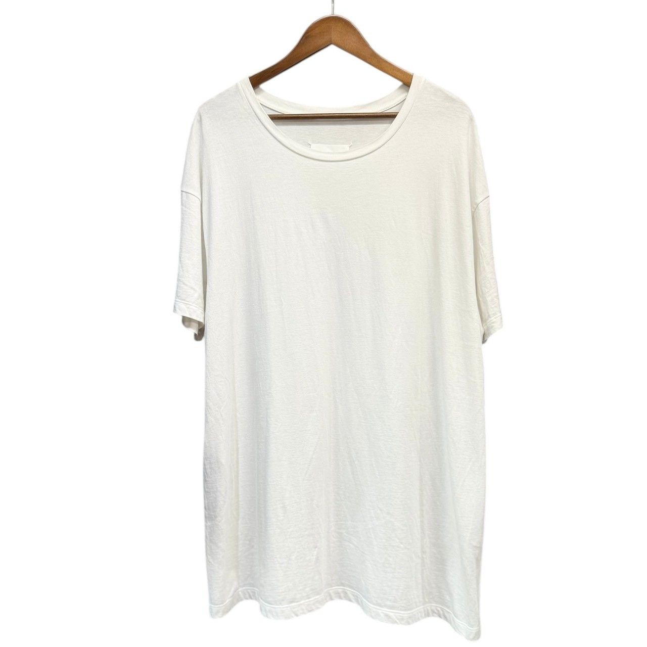 Maison Margiela メゾンマルジェラ 18AW 転写プリントオーバーサイズTシャツ トロンプルイユ S29GC0225 XS ホワイト 14920