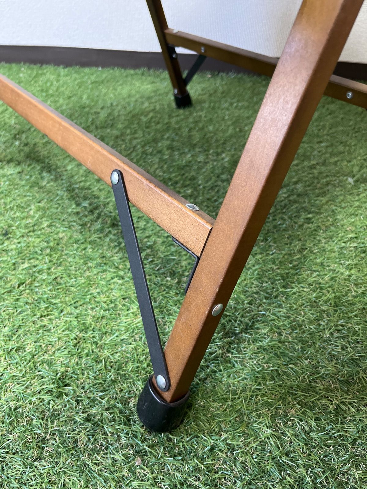 クイックキャンプ 1人掛け ウッドローチェア ブラック キャンプ 椅子 チェア