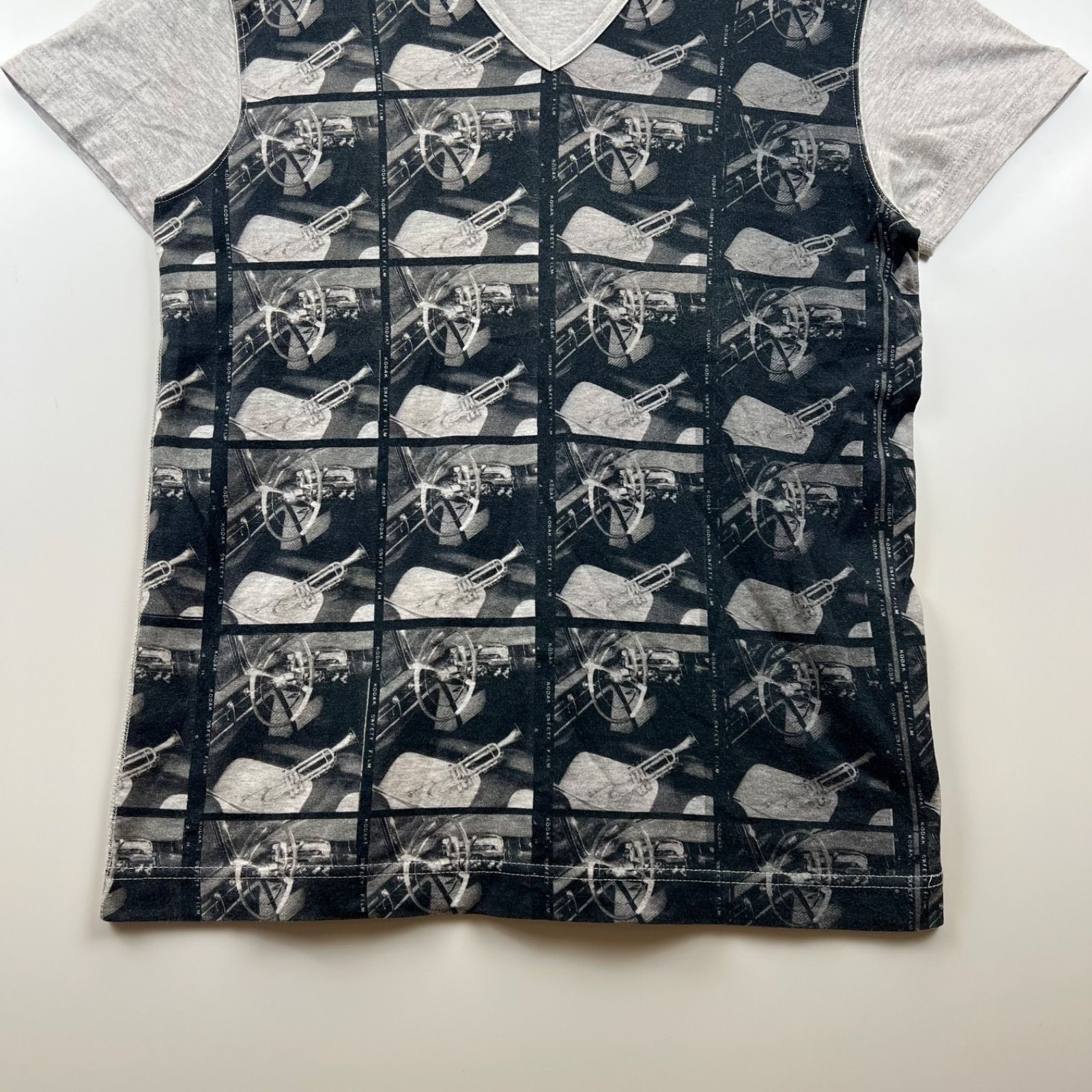 PS PAUL SMITH All pattern Vneck Tee M ポールスミス 総柄 Vネック T 