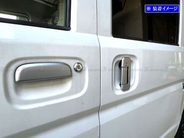 エブリイバン DA17V ドアハンドルカバーノブ サテンシルバー