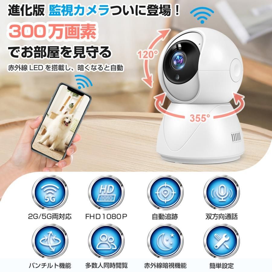 マルチ Wi-Fi カメラ2 防犯カメラ ドライブレコーダー ドラレコ 見守り