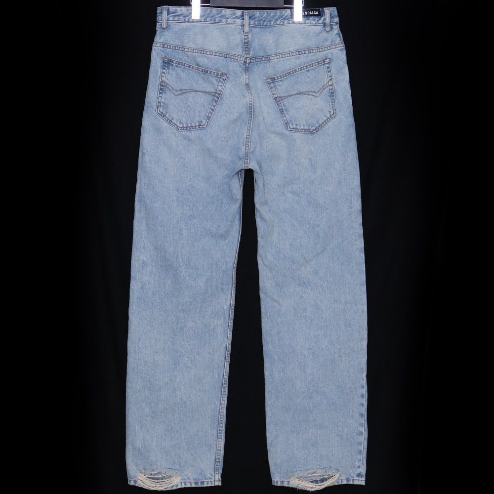 未使用 BALENCIAGA Medium Fit Pants サイズ31 LIGHT INDIGO 810786