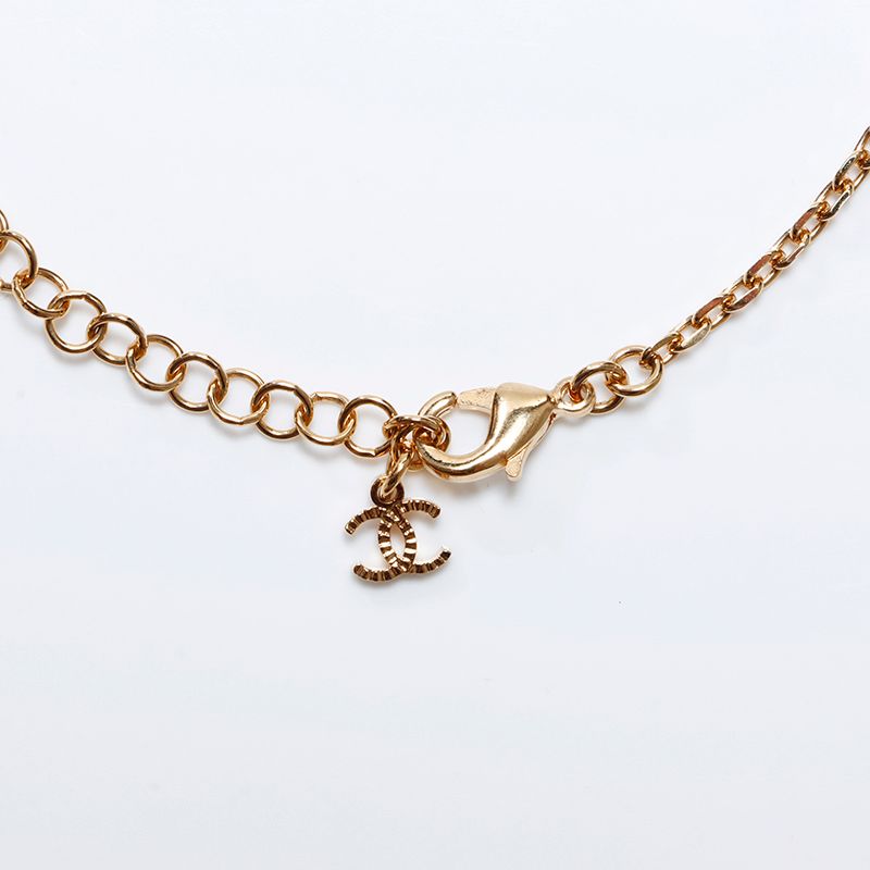CHANEL シャネル　ネックレス ゴールド ココマーク　ラインストーン CHANEL シャネル ココマーク パール ラインストーンネックレス