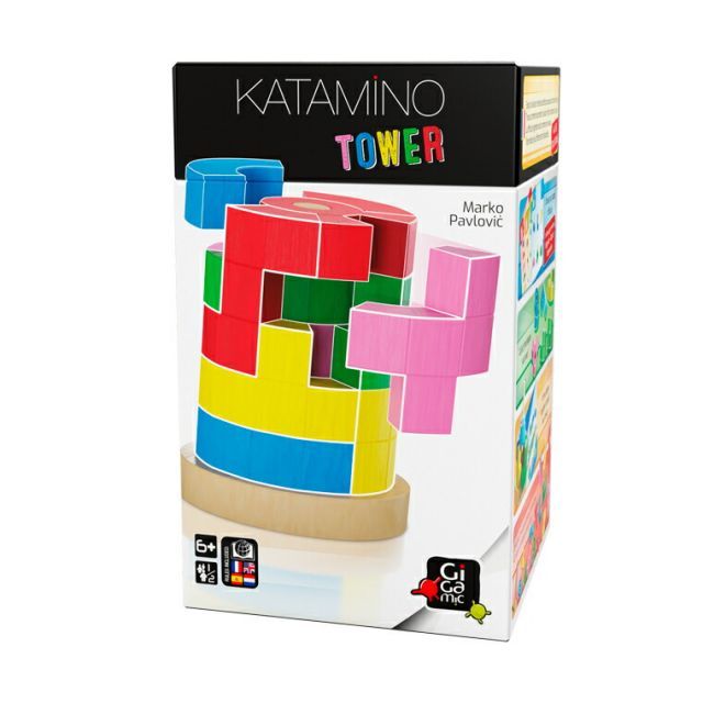 カタミノ 知育玩具 木製パズル モンテッソーリKatamino 新品 即購入OK 選べるおまけ付き正規輸入品 日本語版 | Gigamic ギガミック KATAMINO カタミノ | 木のおもちゃ 木製パズル 3Dボードゲーム  | ファミリートイ 知育玩具 モンテッソーリ | 脳トレ 大人・高齢者 | 子供大賞受賞 | 木のおもちゃ コモック