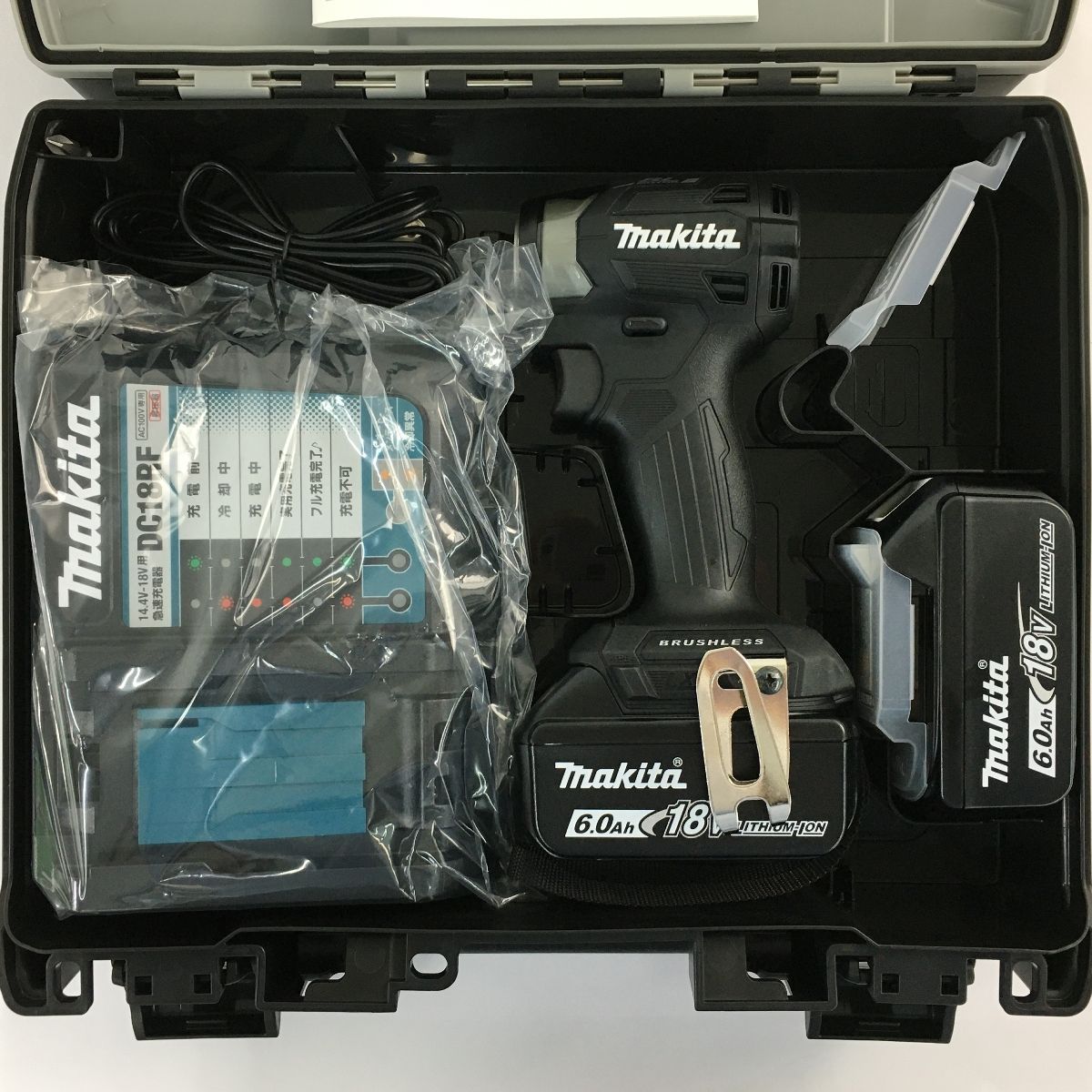♥ makita TD173DRGXB 充電式 インパクトドライバ 18V 6.0Ah バッテリー2個 充電器付 電動工具 マキタ N10553005