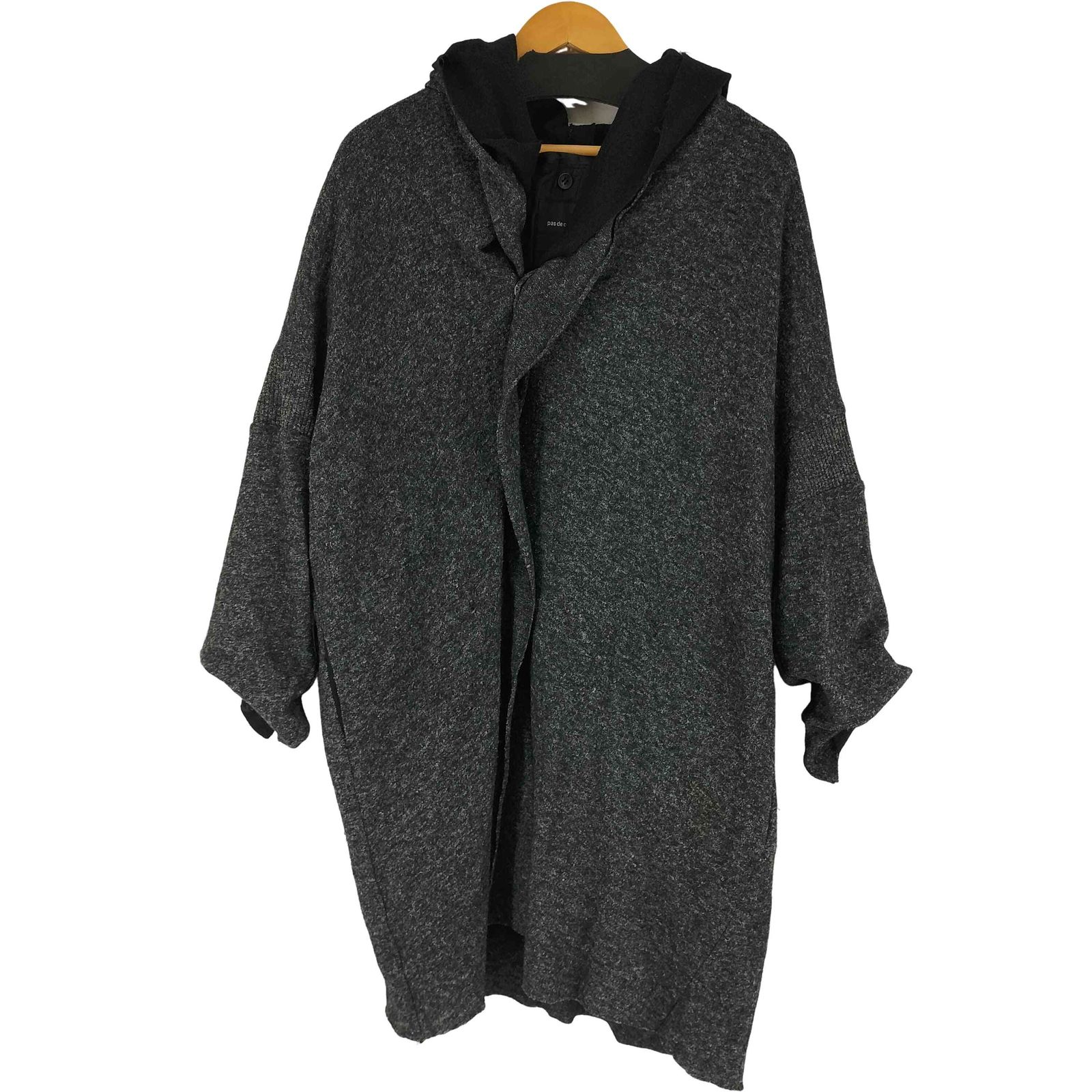 美品✨pas de calais パドカレ レイヤード　コート　コットン　ウール パドカレ pas de calais レイヤードデザインコート レディース