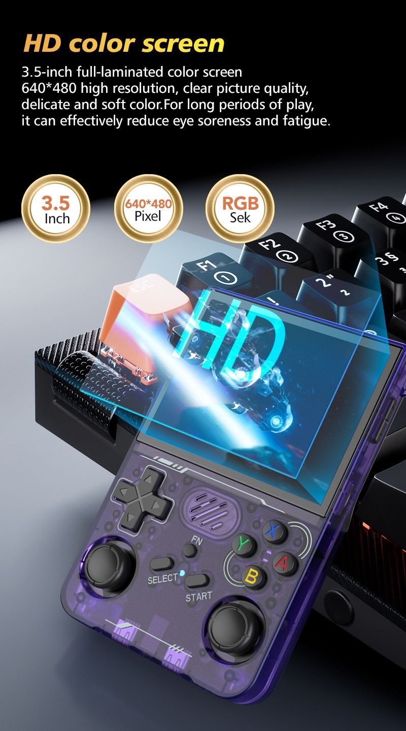 在庫処分】R36XX (128GB) レトロゲーム機・3.5インチIPS大画面