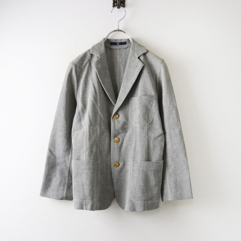 M448/美品 五大陸 ツイードジャケット イタリア製生地 34A4 グレー GUCCI】【シェリーライン】【イタリア製】【アウター】グッチ
