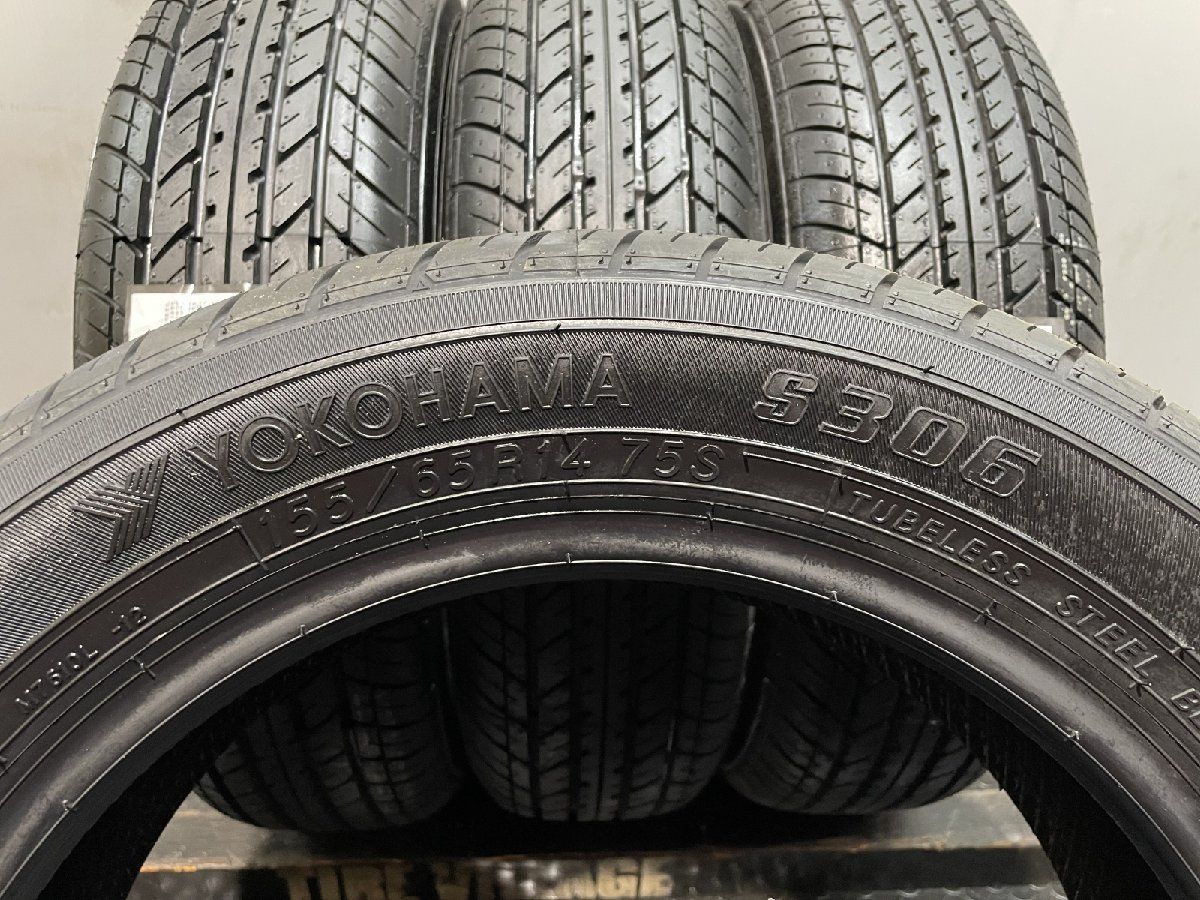 【新品】2025年製 YOKOHAMA S306 155/65R14 75S 夏タイヤ 4本 ミラトコット スペーシア ekワゴン ワゴンR N-BOX アルト タント等　(MTC934クレジットカード QRコード決済可能 ヨコハマタイヤ（YOKOHAMA TIRE） 4本セット【2025年製夏タイヤ