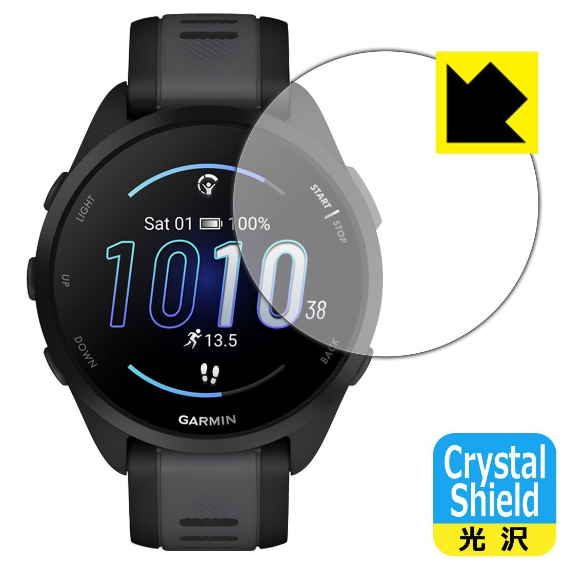 PDA工房 GARMIN Forerunner 165 Music / Forerunner 165 対応 Crystal Shield 保護 フィルム 光沢 日本製