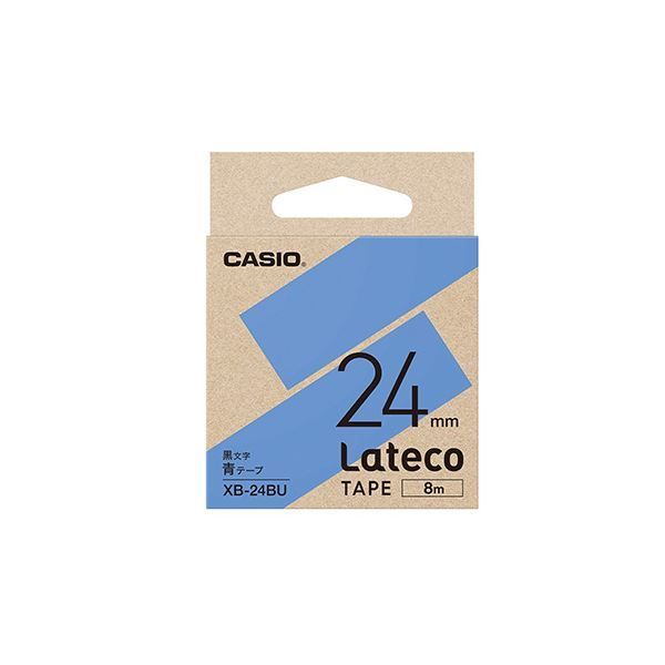 まとめ） カシオ ラベルライター Lateco専用詰替用テープ 青に黒文字 タイシショップ メルカリ