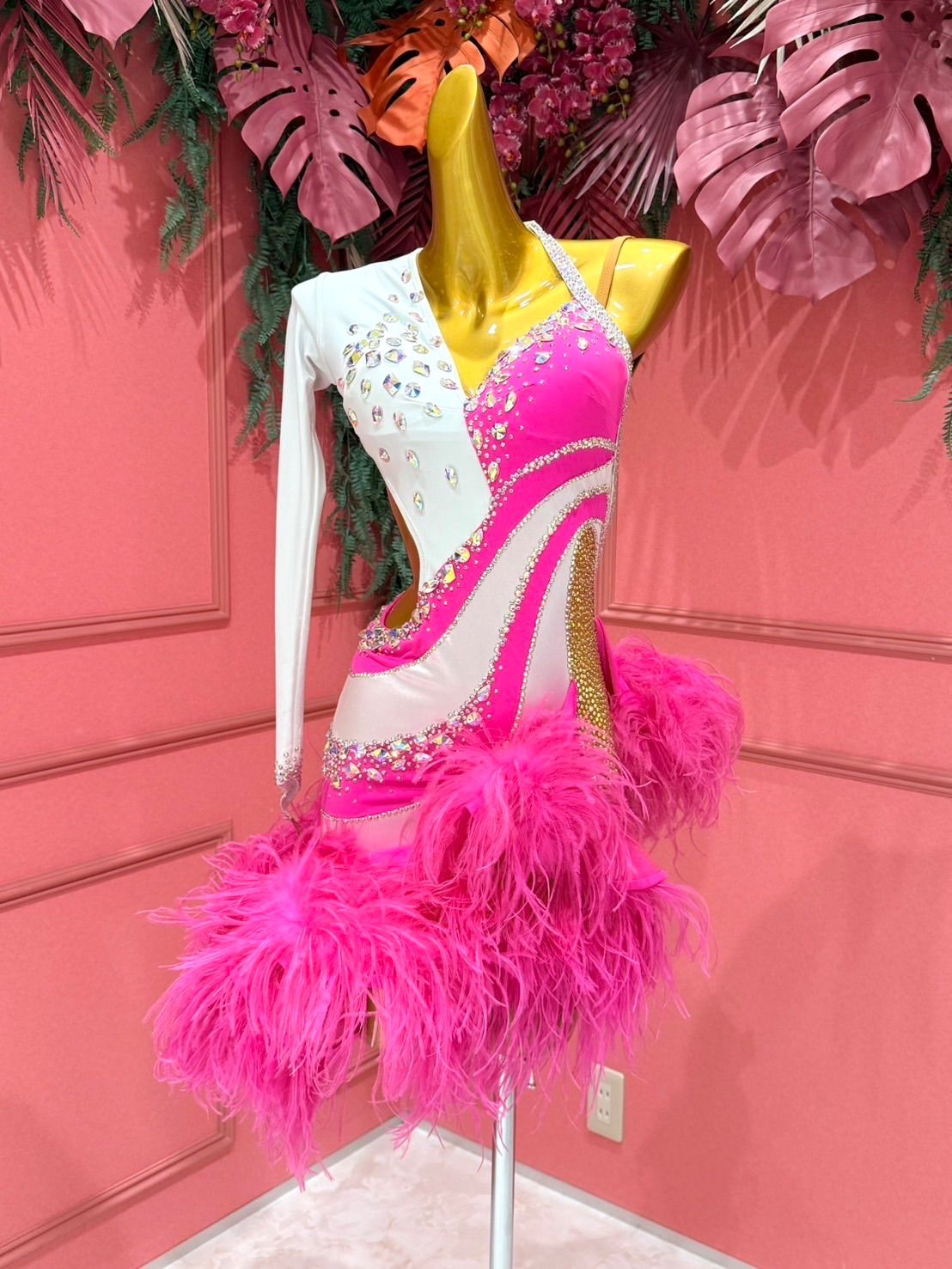 ジャンティ ピンク 社交ダンスドレス