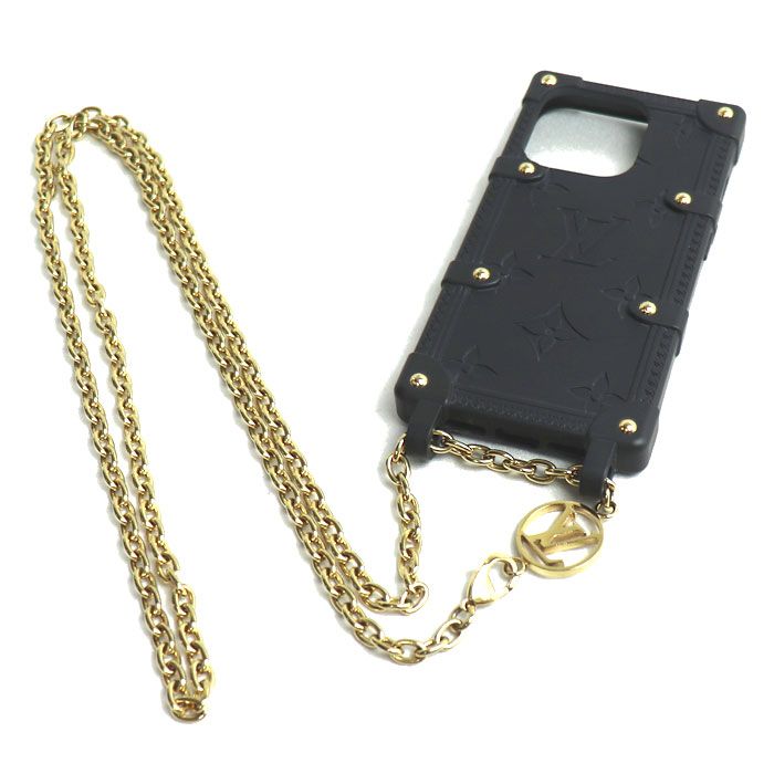 LOUIS VUITTON ルイ ヴィトン リ トランク IPHONE 14 PRO iPhoneケース ブラック M81997 BC0233 レディース