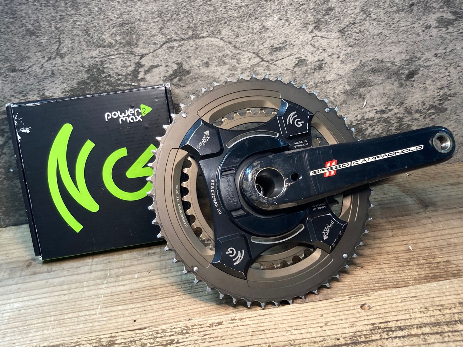 JI599 カンパニョーロ Campagnolo Speed11 Power 2 Max パワーメーター クランクセット 170mm 52-36T 2x11s