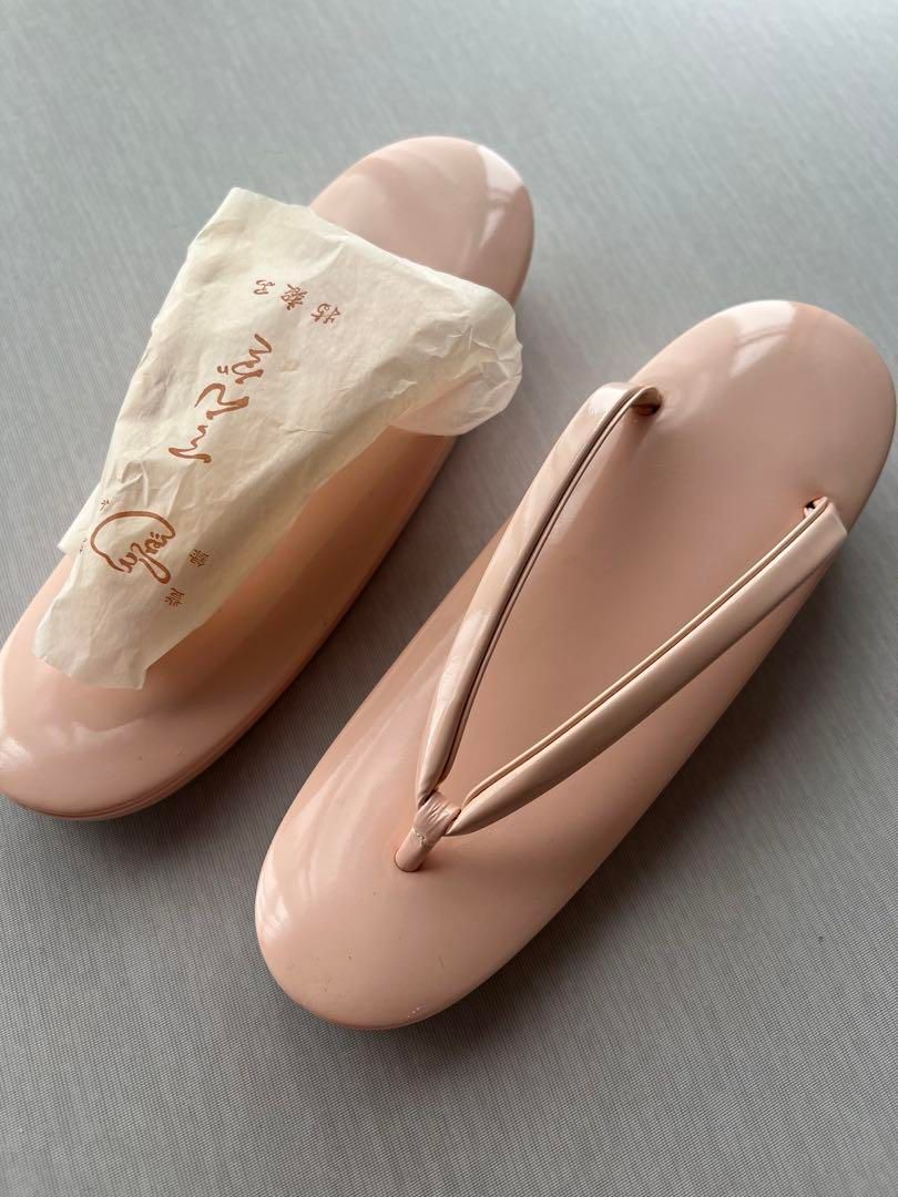 ♥ エナメル草履 てんぐ ピンク