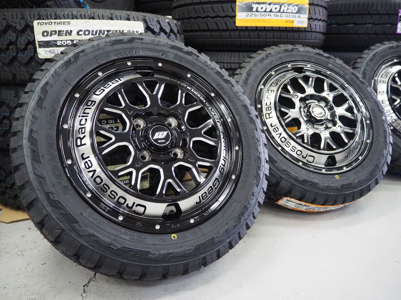 送料込★ゴツゴツ新品セット★155/65R14 軽バン、軽トラスペーシアギア MUDSTAR 155/65R14 軽トラ 軽バン 軽自動車 ゴツゴツ マッド