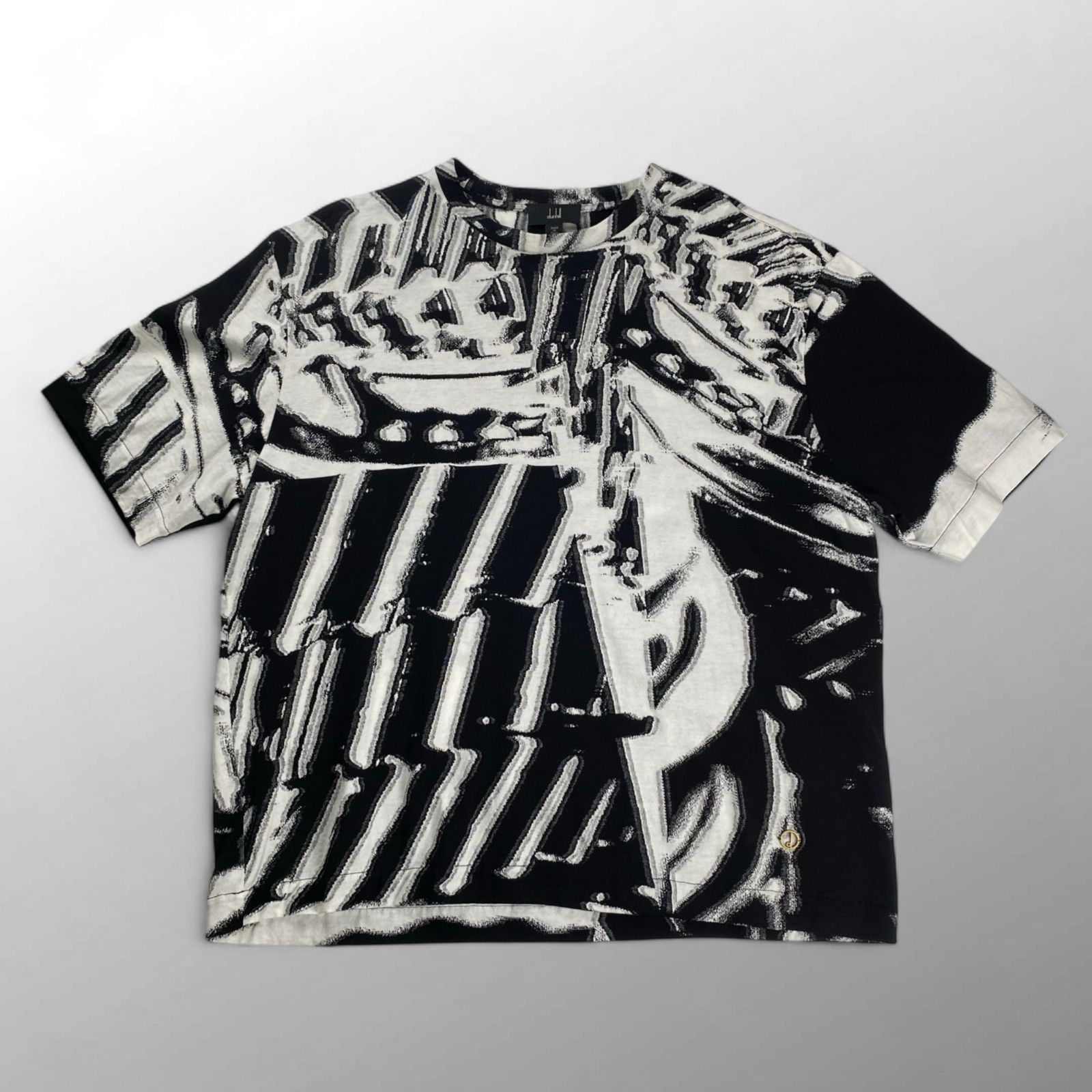 ダンヒル　半袖シャツ 極美品】 dunhill ダンヒル / GEAR ジャガード Tシャツ 総柄