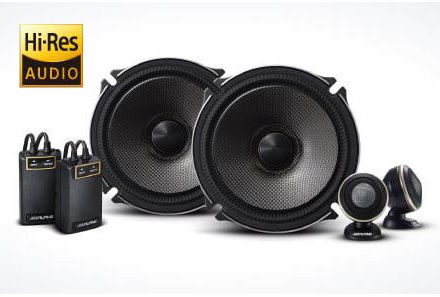 アルパイン17cmセパレートスピーカーX-171S 200系ハイエース用グレー取付キット KTX-Y200HI KTX-Y176B 計3点セット