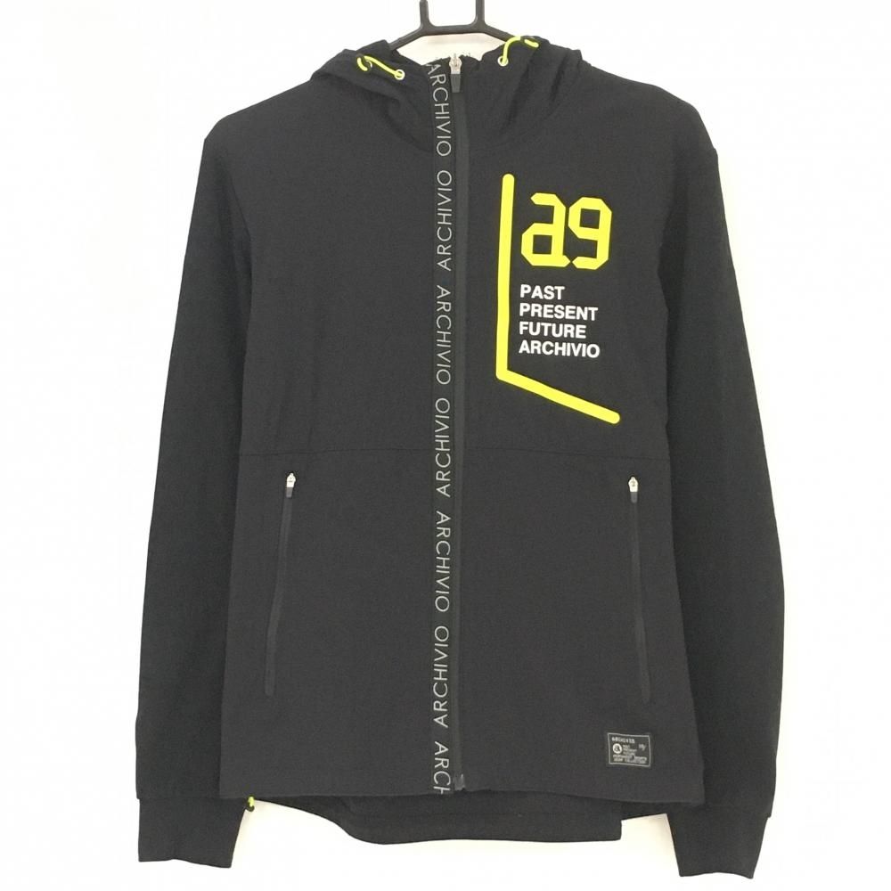 ☆SALE価格☆【美品】アルチビオ ジップパーカー 黒×イエロー ジップ横