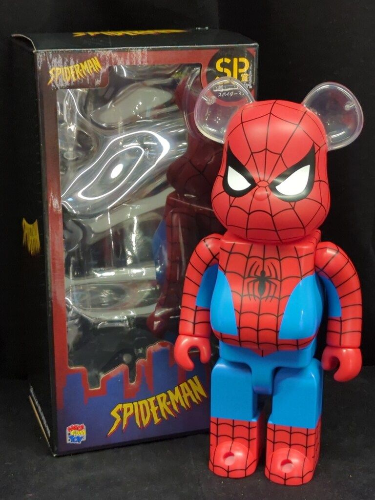 サニーサイドアップ Happyくじ BE@RBRICK MARVEL SPIDER-MAN SP賞 スパイダーマン BE@RBRICK 400%