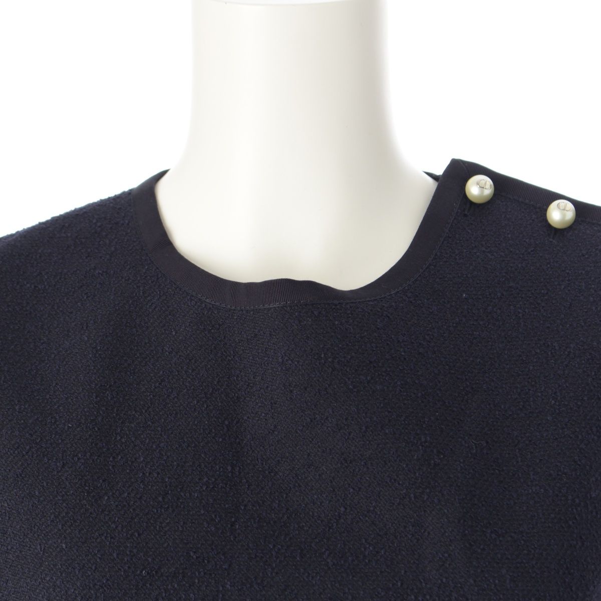 r*i様 CDロゴ ストライプ 半袖ミニワンピース Dior org.jpg