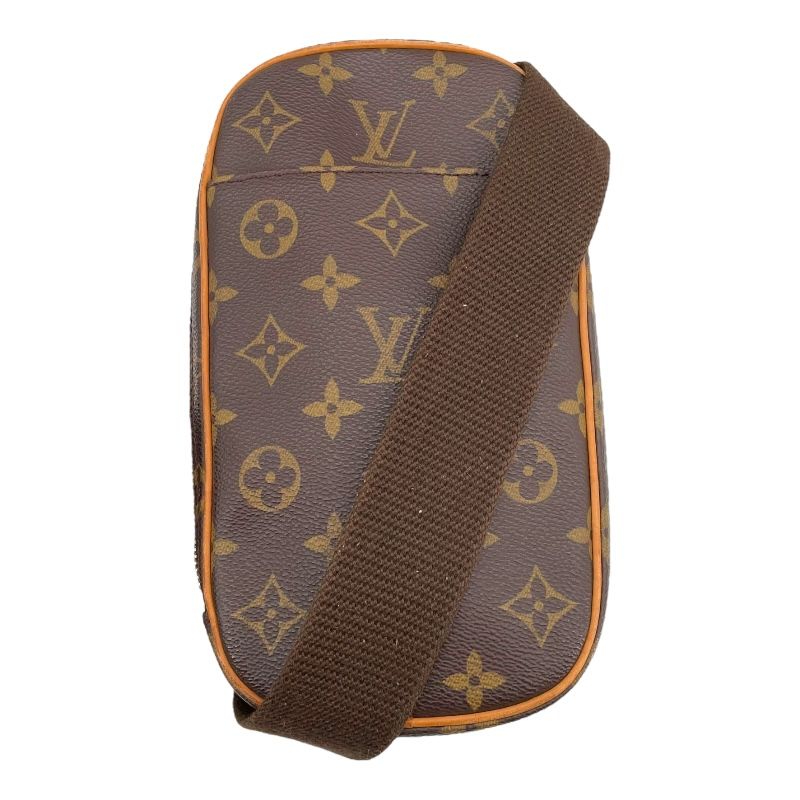 ルイ ヴィトン LOUIS VUITTON ポシェットガンジュ M51870 ブラウン モノグラム ユニセックス ボディバッグ